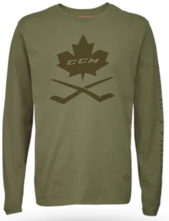 CCM Nostalgia Leaf Long Sleeve Tee Adult